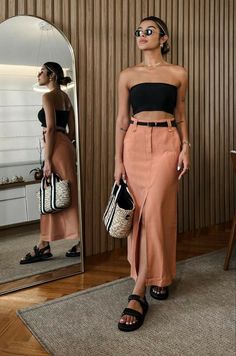 Casual Oufits, Outfit Primavera, Boho Chic Outfits, Summer Fashion Outfits, 10 Pounds, Elegant Outfit, Outfits Casuales