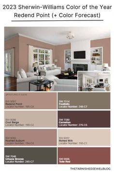 the color scheme for this living room is brown and white