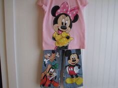 Disney Clothing, Baby Bling, Steamboat Willie, Back Painting, Painted Jeans, Jeans Shirt, Soft Clothes, Painted Clothes, Mickey Mouse And Friends