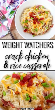 Casserole With Brown Rice, Chicken Casserole With Rice, Casserole With Rice, Crockpot Recipes Mexican, Weight Watchers Meal Plans, Chicken And Rice Casserole, Weight Watchers Recipes Desserts, Weight Watchers Chicken, Weight Watchers Chicken Recipes