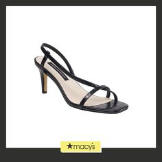 in stock Black Single Toe Strap Sandals For Work, Sleek Sandals For Work In Summer, Sleek Sandals For Summer Workwear, Classic Summer Slingback Sandals For Party, Sleek Black Slingback Sandals For Summer, Black Slingback Sandals For Summer Workwear, Fitted Black Slingback Sandals For Summer, Winter Neutral, Dining Room Bench