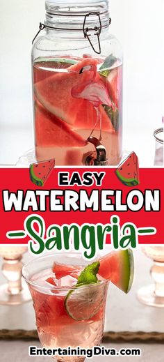 Watermelon Sangria (With Fresh Watermelon) | Sangria Recipes Watermelon Wine Recipe, Watermelon Liquor, Watermelon Sangria Recipe, Popular Mixed Drinks, Lemonade Sangria