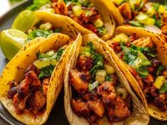 Chicken Street Tacos Recipe, Pollo Asado Marinade, Street Tacos Chicken, Tacos Al Pastor Recipe, Street Tacos Recipe, Authentic Tacos, Chicken Street Tacos, Street Taco Recipe, Delicious Tacos