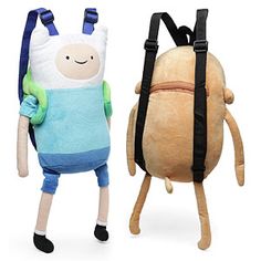 Adventure Time Outfits, Adventure Time Backpack, Adventure Time Plush, Adventure Time Gift, Character Backpack, Adveture Time, Think Geek, Plush Backpack, Kids Adventure