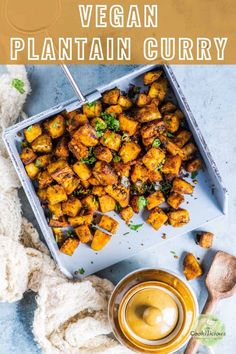 vegan plantain curry is an easy and healthy side dish that's ready in less than 30 minutes