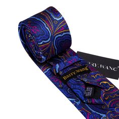 Brand: Barry Wang Material: 100% Silk What You Get: Same design Tie, Pocket Square & Cufflinks? Size: Necktie in 59" Length & 3.35" width at the tip, pocket square in 9"x 9"size Quality: Barry Wang Focus on Ties for Many Years, Good Quality Interlining Makes Our Ties Weighted and Elastic, Which are Easily Designed for A Perfect Knot.For More Quality Stylish Ties with Unbeatable Price, Please Click Our shop to Check More.With So Much Choice and Impeccable Quality, There's No Excuse Not to Have A Blue Paisley Print Ties For Business, Blue Paisley Print Business Ties, Blue Ties With Pocket Square For Father's Day, Blue Tie With Pocket Square For Father's Day, Multicolor Paisley Print Suit And Tie Accessories For Business, Blue Adjustable Formal Neckwear, Blue Rectangular Pocket Square For Formal Occasions, Prom Gift, Fathers Day Sale