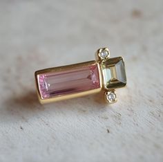 *You will receive a single tourmaline earring stud as you see from the picture. You can request to see your stones after placing the order. *See more earrings from this collection: https://www.etsy.com/shop/JadedDesignNYC?ref=seller-platform-mcnav§ion_id=49144957 **Ethically Sourced tourmaline, crafted with care and conscience for the conscious wearer. Each piece is handcrafted with Solid gold or silver in your choice. *Earring Size: Approximately 7mm*12mm  *Gem: Pink and blue tourmaline *Gems' Unique Earrings Gold, Multiple Rings, Tourmaline Earrings, Bar Studs, Earring Stud, Blue Tourmaline, Earrings Studs, Wedding Jewelry Earrings, Herkimer Diamond