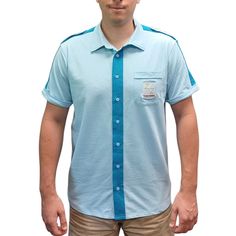 Stand out at the party or add to your look with this Team Zissou Uniform Shirt. ✪ Soft and comfortable cotton construction ✪ Great quality for everyday wear or costume use ✪ Sizing runs standard ✪ Embroidered Team Zissou logo on chest pocket ✪ OUR GUARANTEE - If you're not 100% satisfied with our product, return it for a full refund   Your order will ship within one business day of receiving payment. INTERNATIONAL BUYERS: BE AWARE THERE ARE NO DELIVERY TIME GUARANTEES.  International Shipping is Team Zissou, Steve Zissou, Shirt With Collar, Uniform Shirt, Buttoned Shirt, Life Aquatic, Long Sleeve Denim Shirt, Uniform Shirts, Movie Costumes