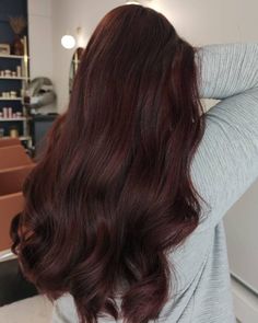 Dark Copper Hair Color Burgundy, Dark Ginger Brunette Hair, August Hair Color Ideas 2023, Soft Red Hair Color, Dark Mahogany Hair Color, Brown Red Hair Color, Dark Mahogany Hair, Dark Brown Auburn, Mahogany Hair Color