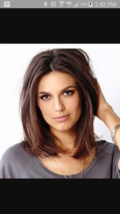 Medium haircut Long Face Haircuts, New Hair Look, Haircuts For Medium Length Hair, Long Face Hairstyles, Hair 2018, Shoulder Length Hair Cuts, Mid Length Hair, Medium Hair Cuts, Jessica Alba