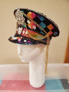 Hey, I found this really awesome Etsy listing at https://www.etsy.com/listing/817376077/a-handmade-custom-order-multi-colored Whimsical Party Costume Cap, Whimsical Party Costume Hats And Headpieces, Carnival Party Costume Cap, Funky Adjustable Party Hats, High Crown Costume Hats For Mardi Gras Party, Adjustable Cap For Party, Adjustable Party Cap, Whimsical High Crown Hat For Party, Whimsical Adjustable Party Hat