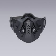 CYBER FACE MASK Mascara Oni, Futuristic Mask, Next Avengers, Mode Steampunk, Techwear Fashion, Face Face, The Fold Line, Cool Masks