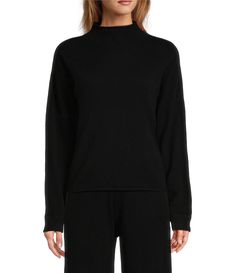 From Antonio Melani&#x2C; this sweater features:Cashmere fabricationMock necklineLong sleevesUnlinedpullover constructionApprox. 21" length from shoulder to hemCashmereHand wash/dry clean Imported.Dillard's Exclusive Relaxed Fit Turtleneck Cashmere Top, Relaxed Fit Cashmere Turtleneck Top, Cashmere Tops With Ribbed Cuffs For Loungewear, Cashmere Turtleneck Top With Relaxed Fit, High Neck Cashmere Tops For Fall, Fall High Neck Cashmere Tops, Winter Cashmere Funnel Neck Top, Relaxed Fit Cashmere Tops For Winter, Winter Cashmere Tops With Ribbed Cuffs