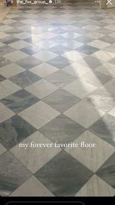 an image of a floor that looks like it has been painted with white and black tiles