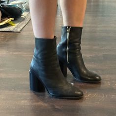 Dear Frances Spirit Boot In Black. Size 37. Real Italian Leather. Dear Frances, Shoes Heels Boots, Italian Leather, Shoes Women Heels, Heeled Boots, Black Color, Shoes Heels, Women Shoes, Boots