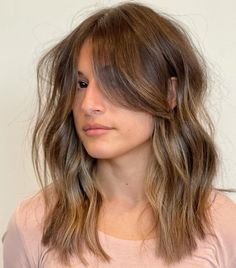 Trendy We Fryzurach, Long Shiny Hair, Long Bangs, Step Cut, Long Bob, Metallic Hair, Shoulder Length Hair, Hairstyles Haircuts