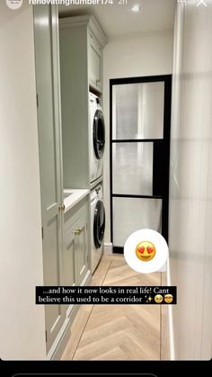 an image of a laundry room with the caption'and how it looks in real life can you believe that we need to be a comfortable? '