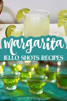 margarita jello shots recipe with limes on the side