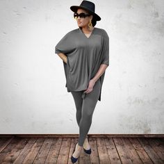 This Dress is fashionable for every occasion. the dress is made-to-order by professional tailors. You can choose from 50 colors, Regular sizes 2 to 16 and plus sizes 14w to 26W. Custom size is also available. Elegant V-neck Stretch Sets, Stretch V-neck Workwear Sets, Stretch V-neck Sets For Workwear, Tights Outfits, Tracksuit Outfit, Plus Size Mini Dresses, Plus Size Two Piece, Stretchy Tops, Nude Pink