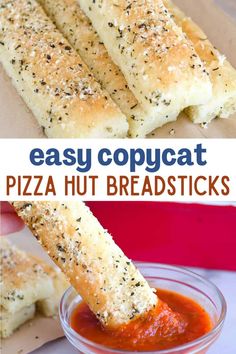 easy copycat pizza hut breadsticks are the perfect appetizer