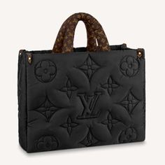 Louis Vuitton LV Unisex OnTheGO GM Tote Bag Black Econyl Louis Vuitton Puffer Bag, Mode Board, Louis Vuitton Onthego, Lv Shoulder Bag, Designer Labels, Louis Vuitton Limited Edition, Monogram Pillows, Louis Vuitton Fashion, Lv Bags