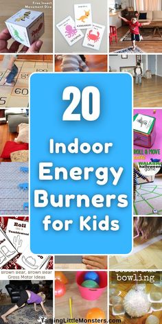 20 indoor energy burners for kids that are fun and easy to do with the kids