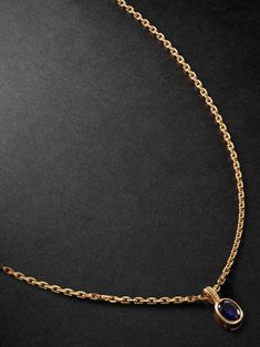 Viltier's 'Magnetic' necklace is strung with an oval sapphire pendant – the stone is thought to represent loyalty and wisdom. It's been handmade in Paris from gold and has a 50cm chain. Luxury Oval Pendant Necklace With Single Cut Diamonds, Luxury Necklaces With Polished Oval Pendant, Luxury Necklaces With Oval Pendant And Polished Finish, Luxury Oval Coin Pendant Necklace, Luxury Polished Oval Pendant Necklace, Oval Sapphire Pendant, Sapphire Pendant Necklace, Magnetic Necklace, Sapphire Necklace Pendants