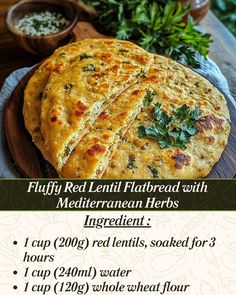 a poster with instructions for how to make flat bread