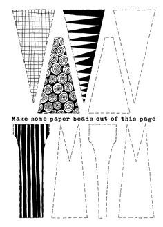 some paper beads out of this page