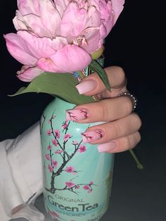 #Arizona #nails Arizona Tea Wallpaper, Arizona Tea Nails, Lean Core, Arizona Nails, Tea Wallpaper, Yung Lean, Girly Girl Outfits, Work Nails, Arizona Tea