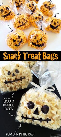 halloween treats that look like they have faces on them