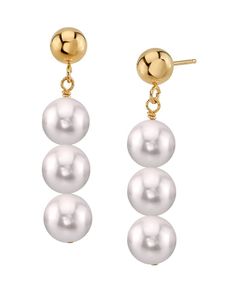 Japanese Akoya Pearl Celeste Earrings Formal Pearl Drop Earrings, Elegant Pearl Drop Earrings With Round Beads, Classic High Luster Pearl Drop Earrings, Formal Round Bead Pearl Earrings With Matching Set, Elegant Round Pearl Earrings For Anniversary, Akoya Pearl Ring, Japanese Pearls, Akoya Pearl Necklace, Akoya Pearl Earrings