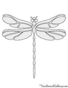 a drawing of a dragonfly sitting on top of a stick