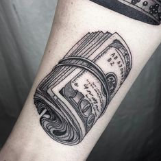 Dot-Work Money Tattoo Design Money Tattoo Ideas, Money Tattoos, Embrace Yourself, Prosperity And Abundance, Beautiful Tattoo, Word Tattoos, Foot Tattoos