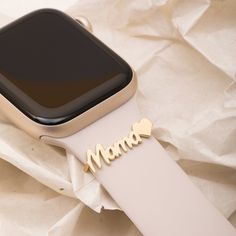 14K 18K Real Solid Gold Apple Watch Name Mama Tag Charm, Personalized Smart Watch Straps Charm, Figures Letters Smart Watch Bar Name Accessories Material: Solid Gold (no gold filled or no gold plated material) Available gold karat: 14K (585), 18K (750) Available gold color: Yellow, rose, white Capital Letter Height: 7 mm Watch Straps Sizes: 21 mm x 3.30 mm Measurements may slightly vary due to handwork.   M o r e  *  F r o m  *  U s   Goldstore Jewelry - https://etsy.me/3gHtcrZ * Editor's Pick - Gold Stainless Steel Watch For Gift, Gold Stainless Steel Watch As A Gift, Yellow Gold Watch Accessories With Bracelet Strap For Anniversary, Yellow Gold Watch Bracelet Strap For Anniversary, Anniversary Yellow Gold Watch Bracelet Strap, Rose Gold Stainless Steel Watch Bands For Gift, Yellow Gold Stainless Steel Watch For Gift, Rose Gold Stainless Steel Watch Band As Gift, Gold Watch Bands With Bracelet Strap For Gift