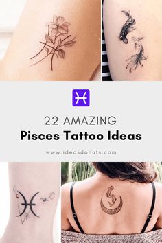 zodiac tattoos on the back of women's legs