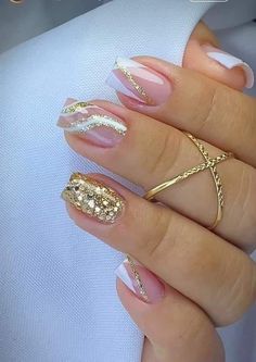 Elegant Square Nails Classy, Nail Academy, Nails Yellow, Art Deco Nails, Sassy Nails, Soft Nails, Bride Nails, Xmas Nails