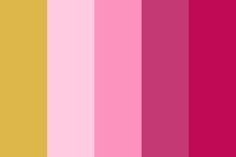 the color scheme is pink, yellow and red