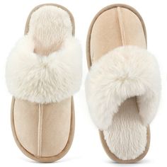 Crafted with a faux fur upper, these slippers provide a soft and cozy feel, making them ideal for lounging around the house. The memory foam insole offers exceptional cushioning and support, molding to the shape of your feet for a personalized fit. With a convenient pull-on design, these slippers are easy to slip on and off, saving you time and effort. The durable outsole ensures long-lasting wear, making them a reliable choice for everyday use.Treat yourself to the ultimate relaxation experienc Fuzzy Flip Flops, Wooden Floor Tiles, House Shoes Slippers, Wooden Tile, Comfy Slippers, Travel Wear, Faux Fur Slippers, Fur Slippers, Flip Flop Slippers