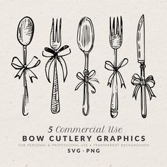 the 5 commercial use bow cutlery graphics