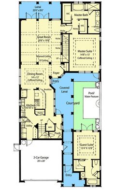 the floor plan for this house