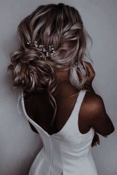 Cute Prom Hairstyles, Simple Prom Hair, Prom Hairstyles For Short Hair, Quince Hairstyles, Hair Homecoming, Homecoming Hair Down, Peinados Fáciles Para Cabello Corto, Bridesmaid Hair Short