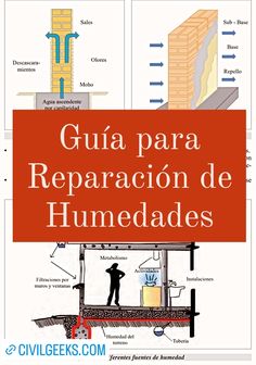 an image of a building with the words guia para reparacion de humeades