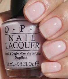 OPI's Soft Shades collection this year was inspired by the New York City Ballet. The collection features five sheer shades lightly tinged in hues of beige, pink, white, lilac and gray, as well as a silver sparkly topper. I was expecting these to be creams from the promo images but I was pleasantly surprised to find them to have a jelly finish. First is Barre My Soul, a soft beige peachy shade. It's a nice flesh tone that still retains it's jelly- New York Ballet, Nyc Ballet, Opi Nail Colors, Pink Nail Polish, Opi Nail Polish, Pink Nail, Opi Nails, Nail Polish Colors