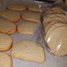 cookies are wrapped in plastic and ready to be baked