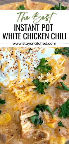 the best instant pot white chicken chili