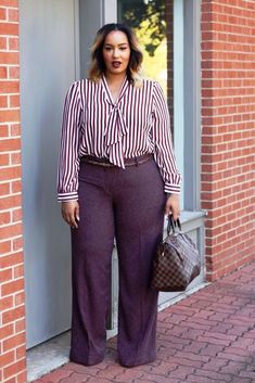 Style In My 30s, Plus Size Business Attire Professional, Business Casual Outfits For Plus Size, Professional Outfits Women Plus Size Work Wear, Teacher Attire, Corporate Baddie, Wide Legged Pants, Baddie Outfit