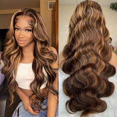 24-inch Wigs Body Wave P4/27 Highlight Wig Human Hair Wigs Women Ombre Wig Videos, Wigs Body Wave, Wig Care, Wig Collection, Brazilian Hair Wigs, Remy Hair Wigs