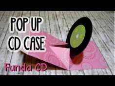 the pop up cd case is made out of pink paper