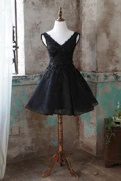 Sweet 16 Dresses Short, Prom Dress Black, Black Homecoming Dress, Black Prom, Homecoming Dresses Black, Short Homecoming Dress, Short Prom Dress, Sweet 16 Dresses, Lace Short